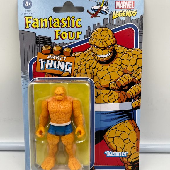 The Thing Fantastic Four Marvel Legends 3.75" Figure 2022 Retro Series Kenner - Picture 2 of 3